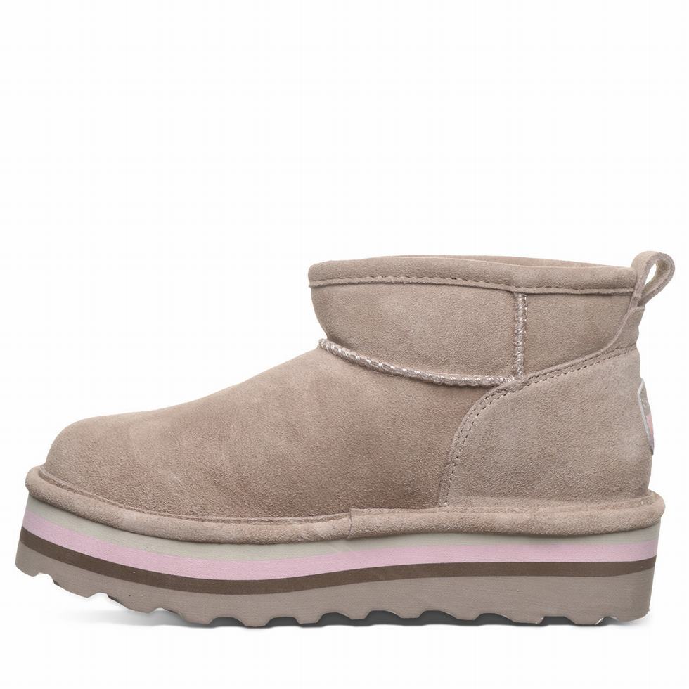 Bearpaw Retro Shorty Platform Støvler Dame Beige | IMQ3433IU