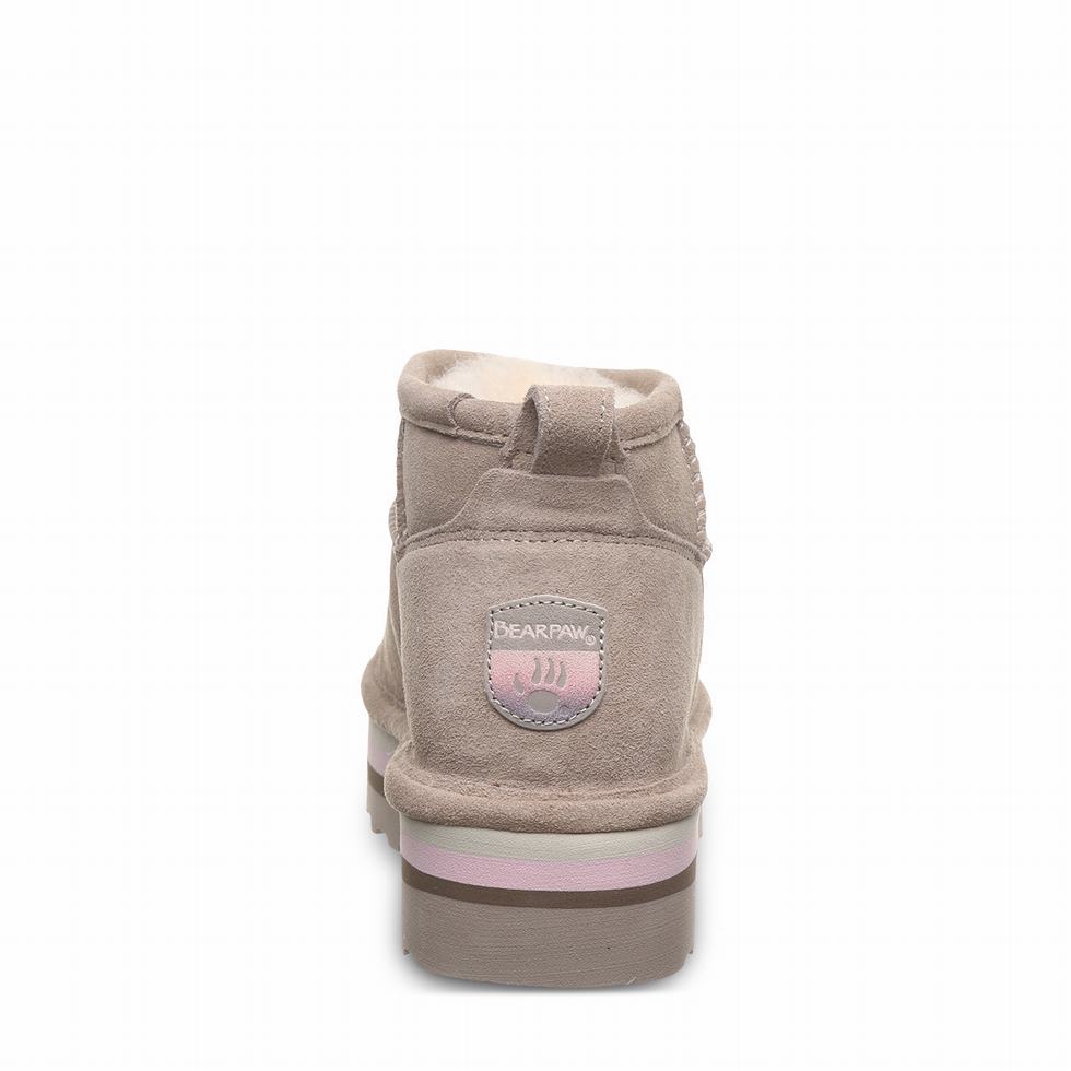 Bearpaw Retro Shorty Platform Støvler Dame Beige | IMQ3433IU