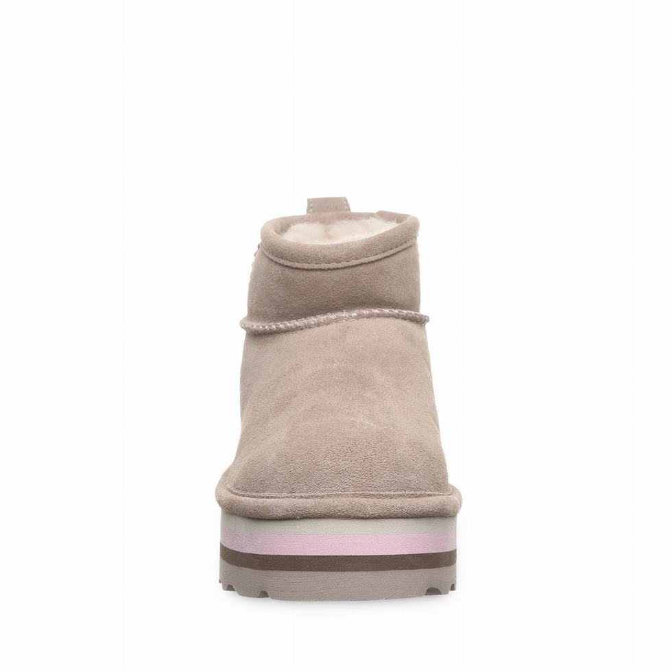 Bearpaw Retro Shorty Platform Støvler Dame Beige | IMQ3433IU