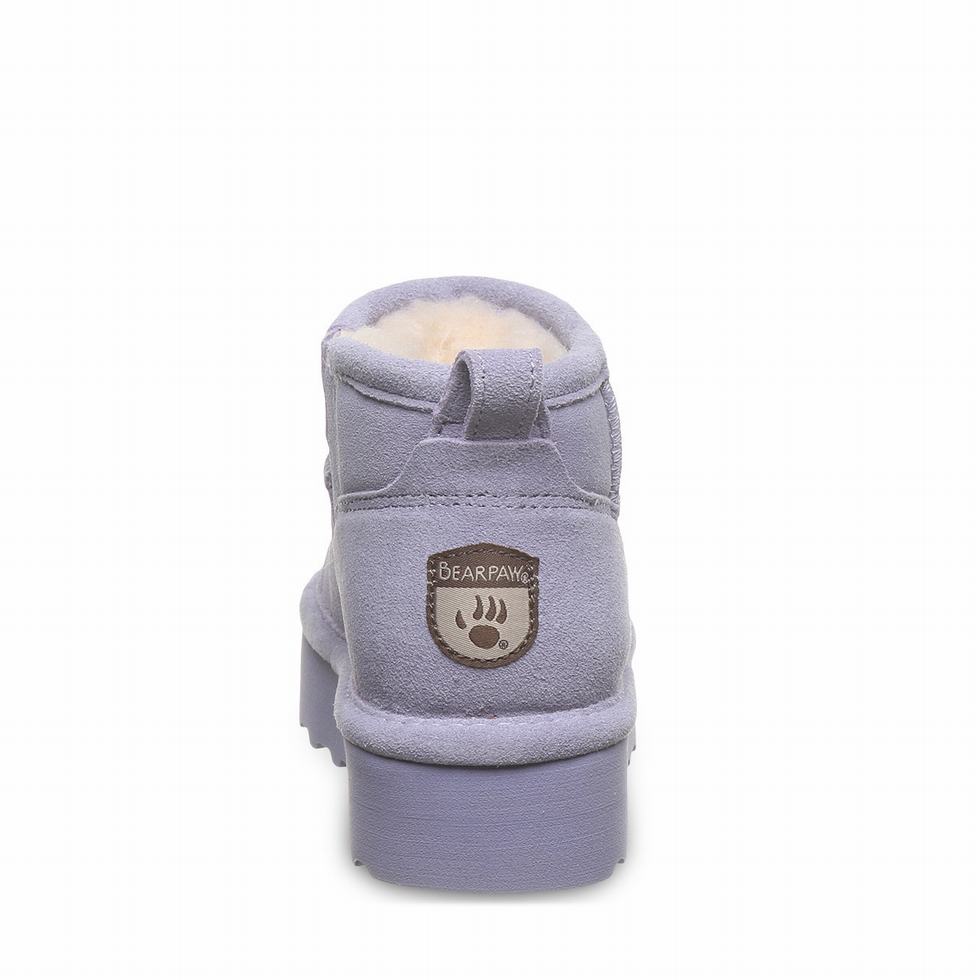 Bearpaw Retro Shorty Youth Støvler Barn Lilla | ZBZ985NP