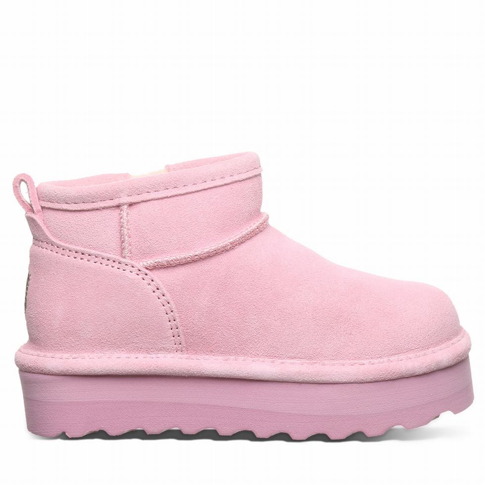 Bearpaw Retro Shorty Youth Støvler Barn Rosa | JYI3971BN