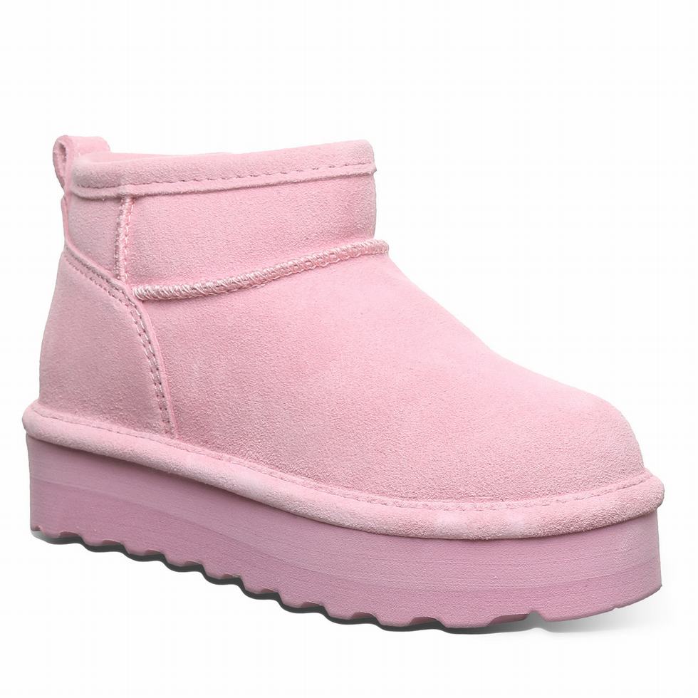 Bearpaw Retro Shorty Youth Støvler Barn Rosa | JYI3971BN