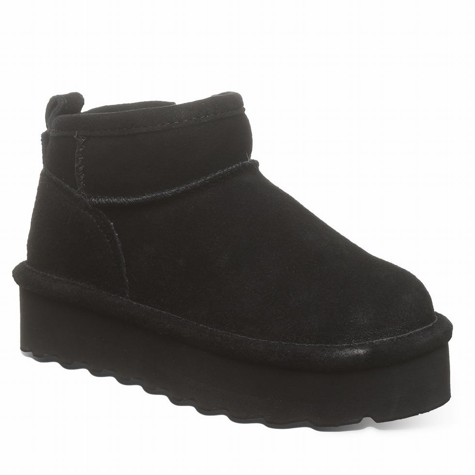 Bearpaw Retro Shorty Youth Støvler Barn Svarte | GUU9991YX