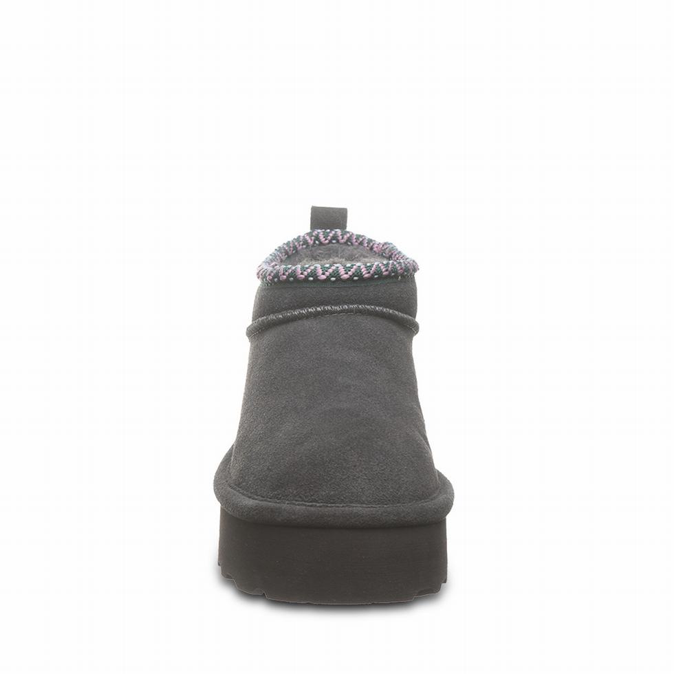 Bearpaw Retro Super Shorty Deco Platform Støvler Dame Grå | KAT6697LS