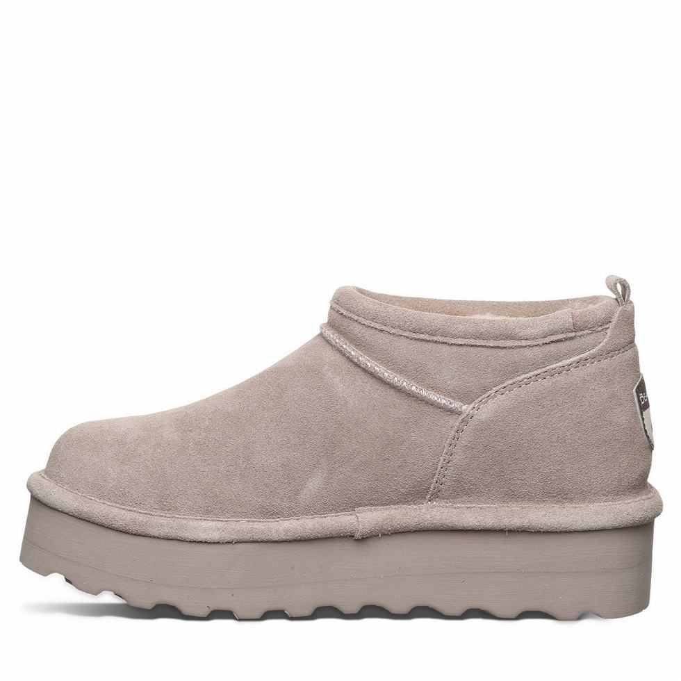 Bearpaw Retro Super Shorty Platform Støvler Dame Grå | FKP1349BG