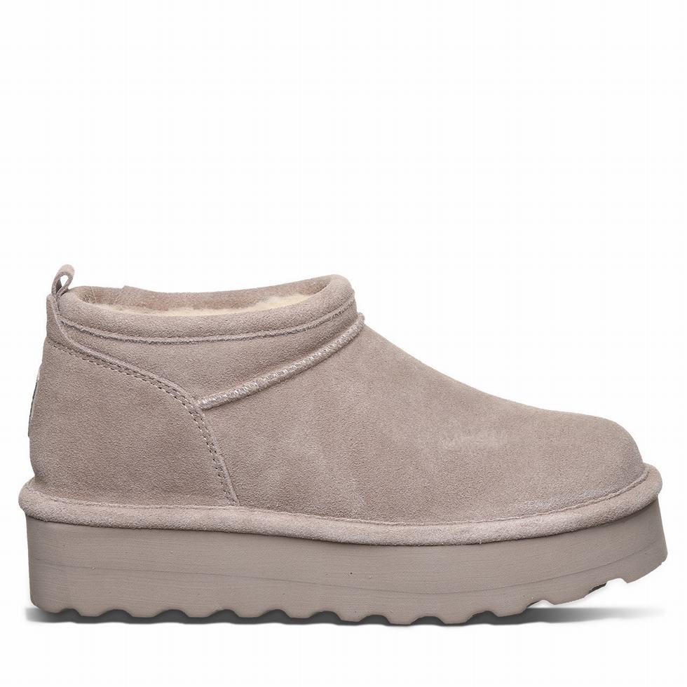 Bearpaw Retro Super Shorty Platform Støvler Dame Grå | FKP1349BG