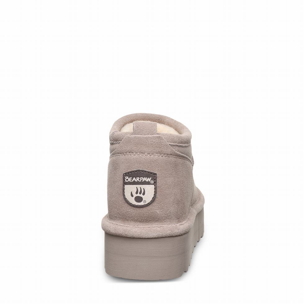 Bearpaw Retro Super Shorty Platform Støvler Dame Grå | FKP1349BG