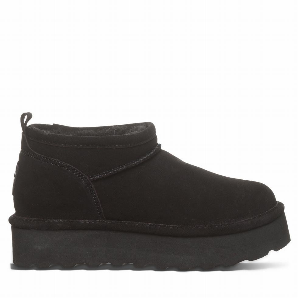 Bearpaw Retro Super Shorty Platform Støvler Dame Svarte | SAB1260WK