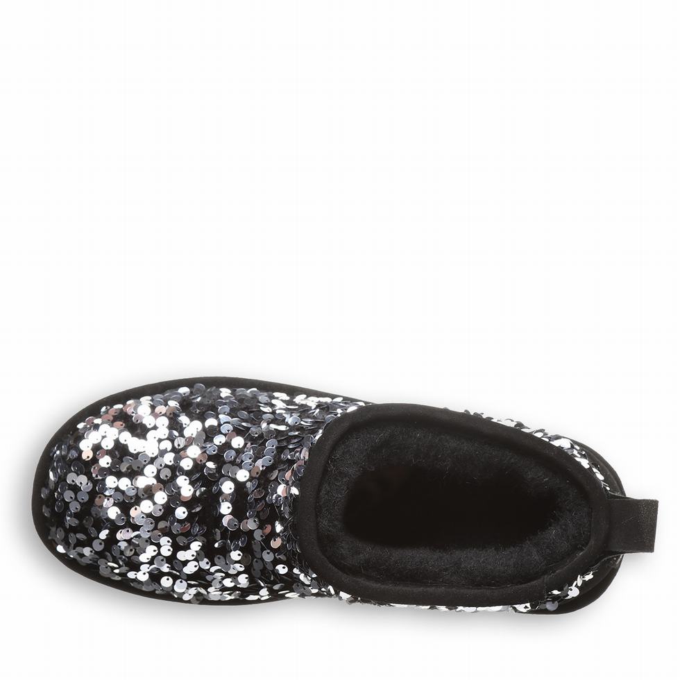 Bearpaw Retro Super Shorty Sequin Platform Støvler Dame Grå | NWO4637ID