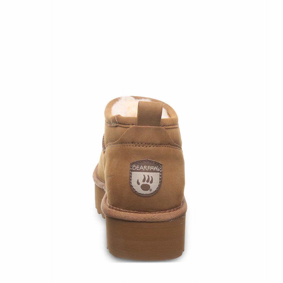 Bearpaw Retro Super Shorty Vegan Platform Støvler Dame Brune | WYP792WA