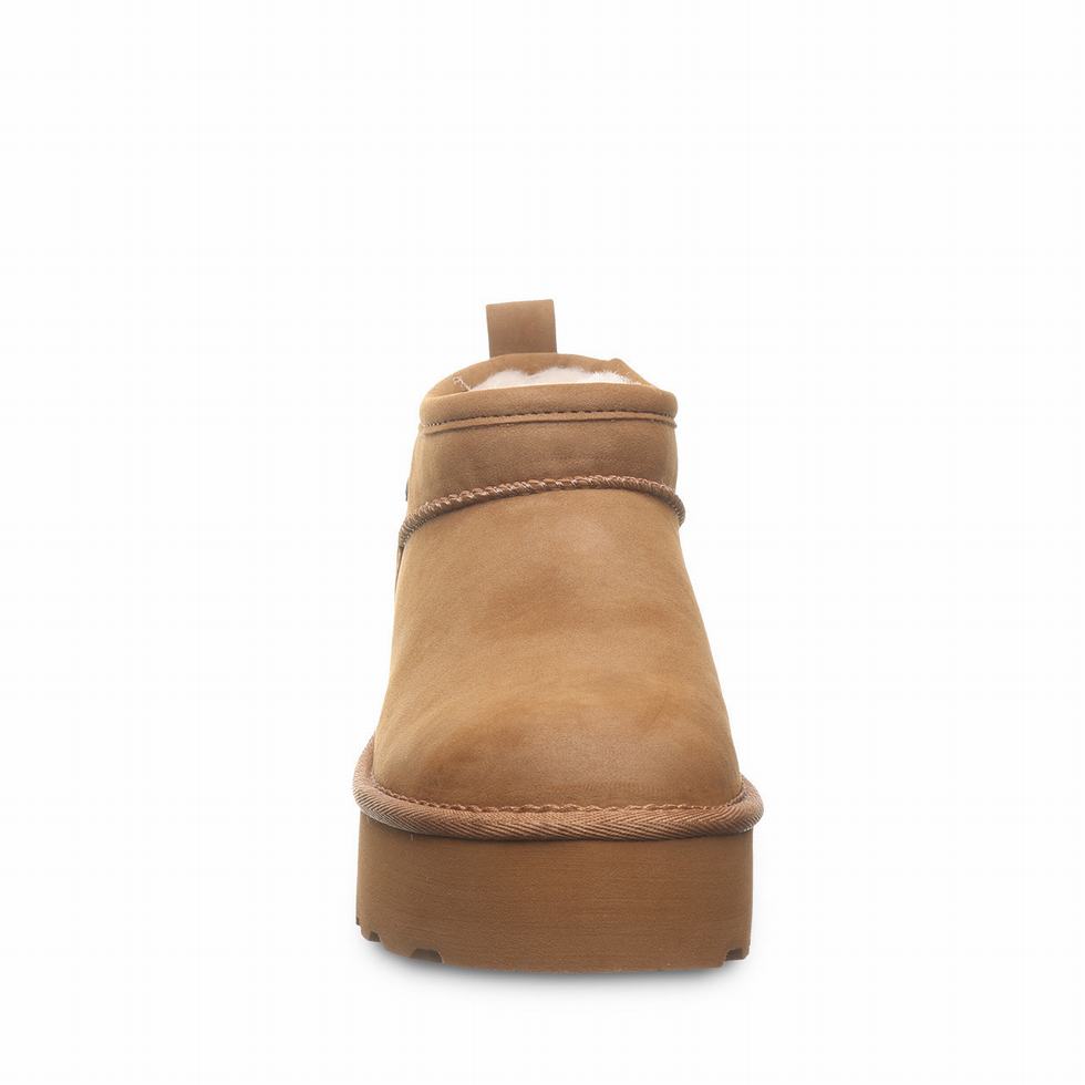 Bearpaw Retro Super Shorty Vegan Platform Støvler Dame Brune | WYP792WA