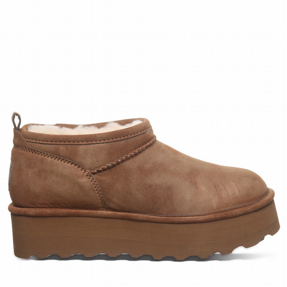 Bearpaw Retro Super Shorty Vegan Platform Støvler Dame Brune | EUO7912KE