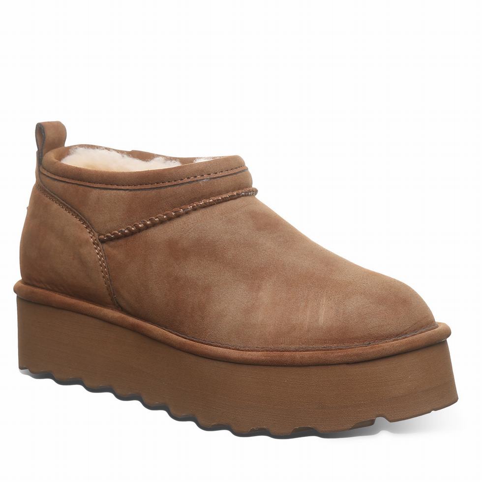 Bearpaw Retro Super Shorty Vegan Platform Støvler Dame Brune | EUO7912KE