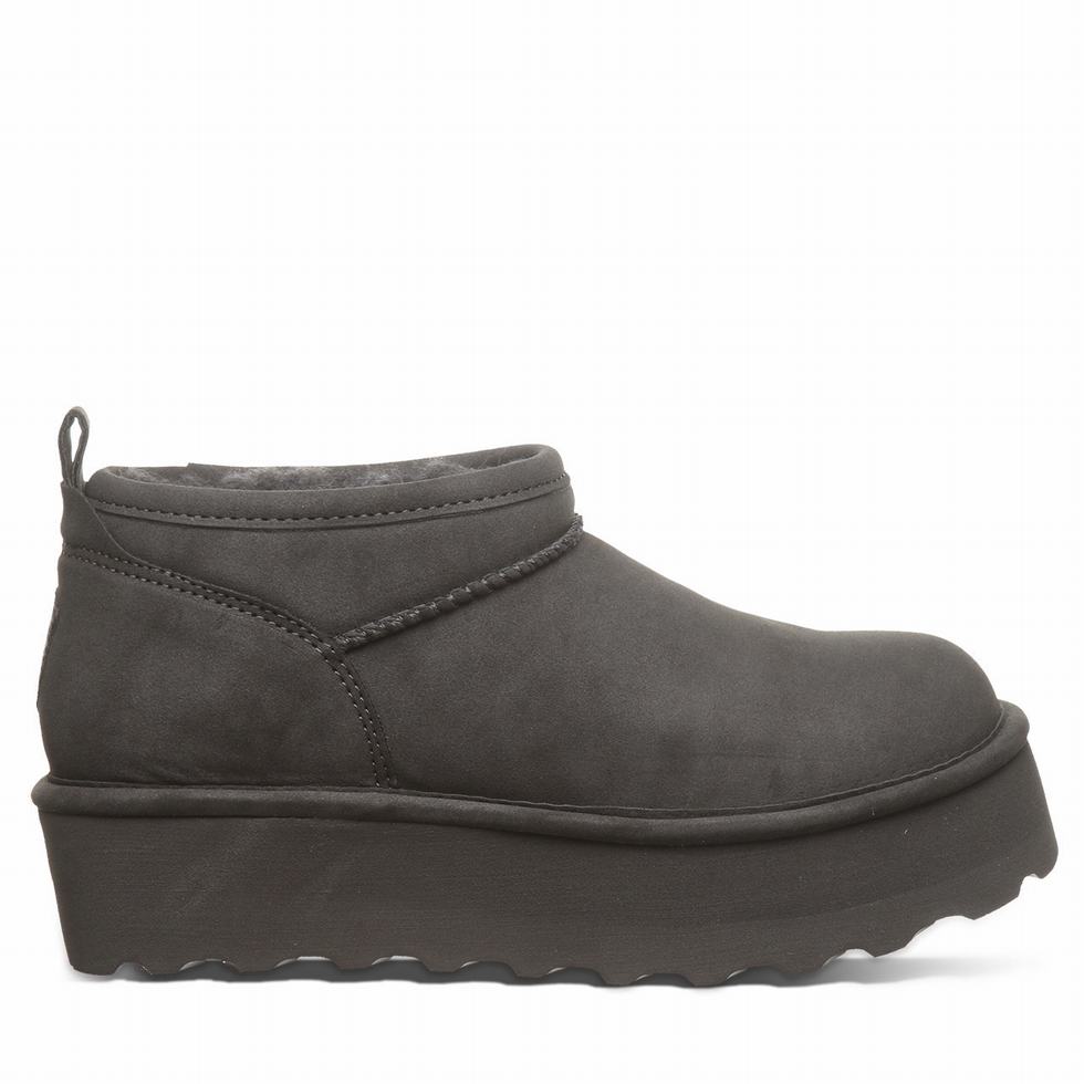 Bearpaw Retro Super Shorty Vegan Platform Støvler Dame Grå | KVZ4250EH