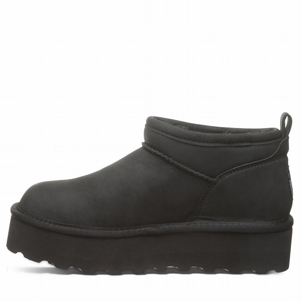 Bearpaw Retro Super Shorty Vegan Platform Støvler Dame Svarte | AQP7455ST