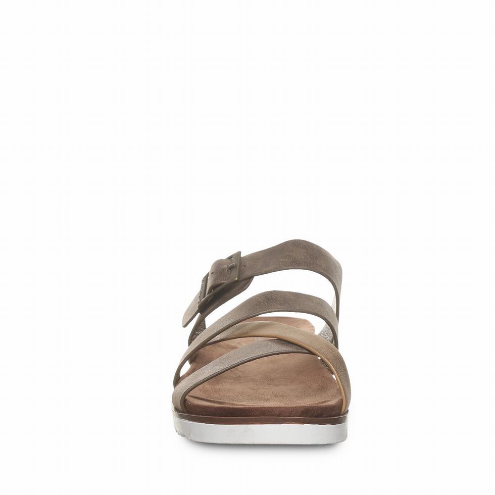 Bearpaw Rhodes Sandaler Dame Brune | ZRO297IN