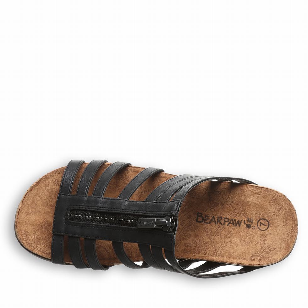 Bearpaw Sabrina Sandaler Dame Svarte | QFG861NG