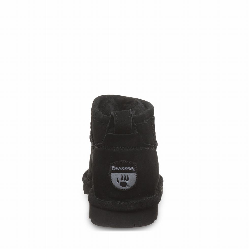 Bearpaw Shorty Wide Støvler Dame Svarte | HGU5725DL