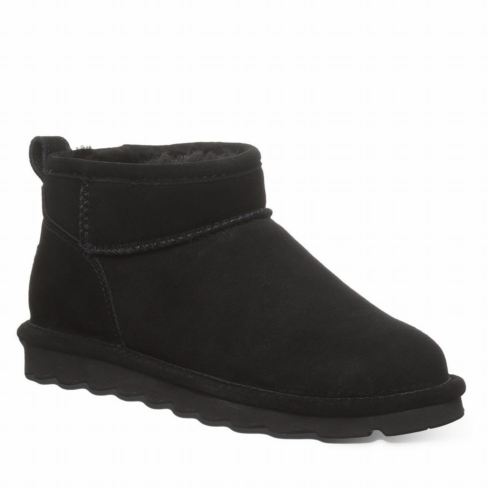 Bearpaw Shorty Wide Støvler Dame Svarte | HGU5725DL