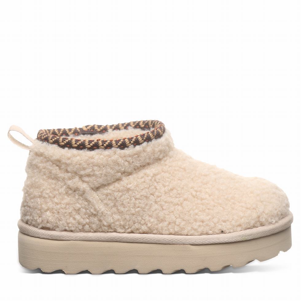 Bearpaw Snuggle Daphne Deco Youth Støvler Barn Beige | ZTO183AR