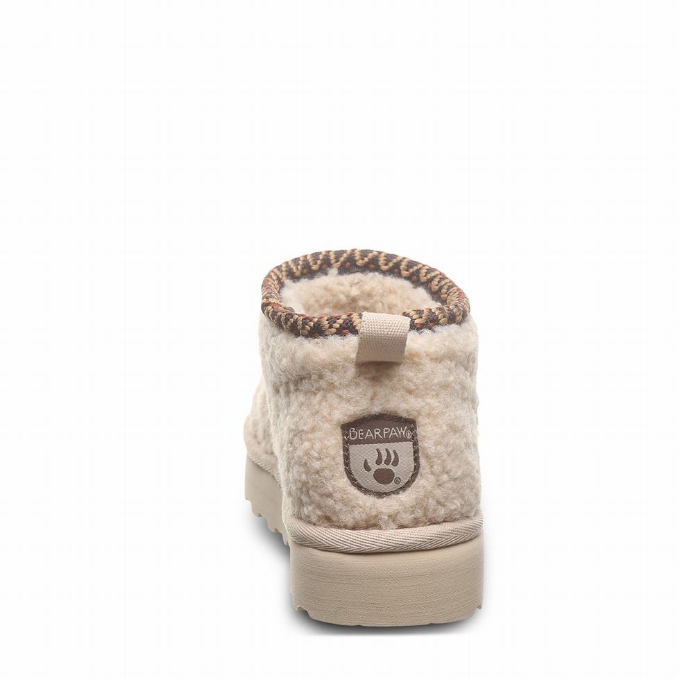 Bearpaw Snuggle Daphne Deco Youth Støvler Barn Beige | ZTO183AR