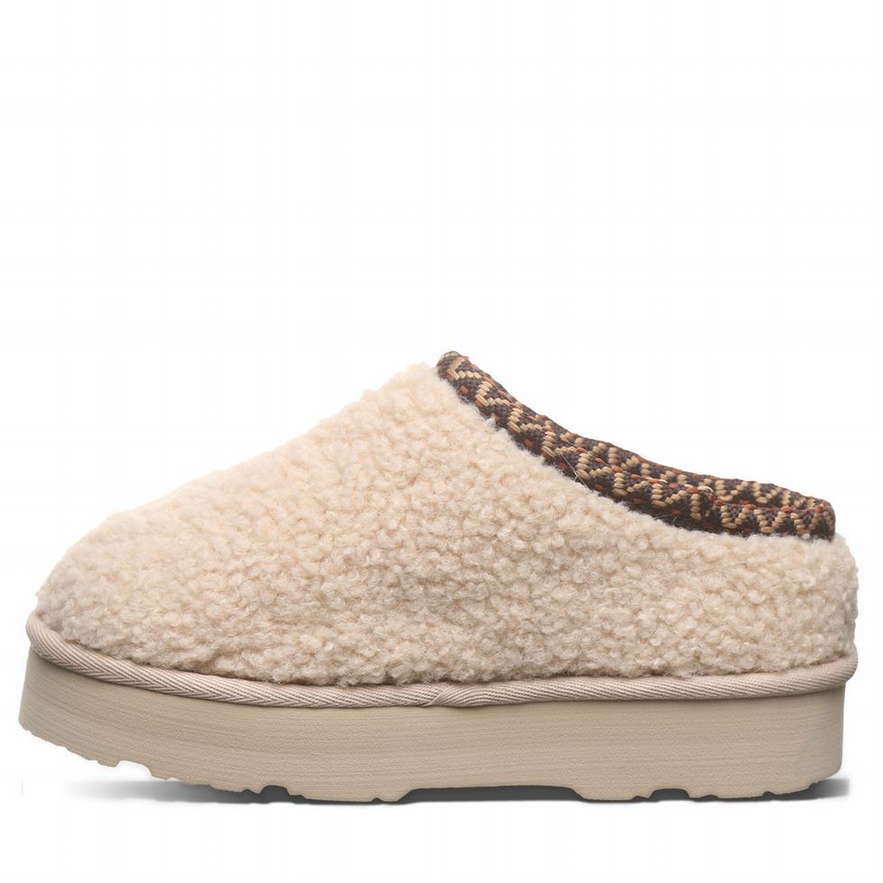 Bearpaw Snuggle Martis Youth Tøfler Barn Beige | QET3671YR