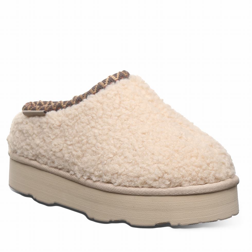 Bearpaw Snuggle Martis Youth Tøfler Barn Beige | QET3671YR