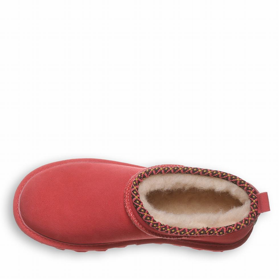 Bearpaw Super Shorty Deco Støvler Dame Rød | MEN6088RJ