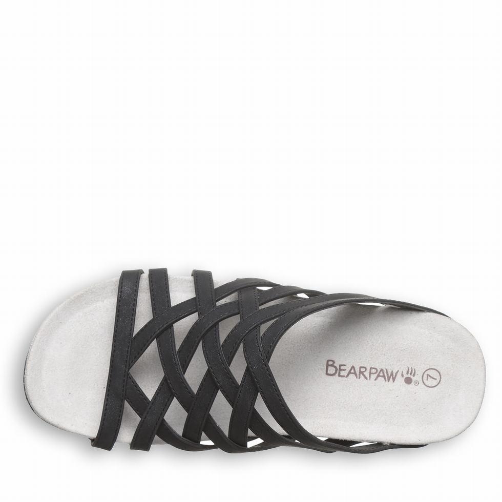 Bearpaw Zinnia Sandaler Dame Svarte | OGE9431AE